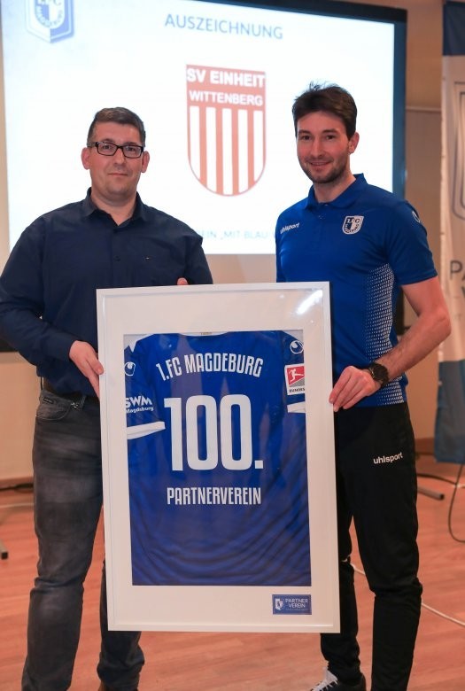 SV Einheit ist 100. Partnerverein des 1. FC Magdeburg